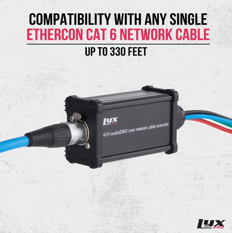 LyxPro XLR 3 Feet Audio Snake 4 Channel 3 Pin Multi Network Breakout for Stage and Recording Studio Female Connection, Great for Sound and Lighting Transfer - Image 5